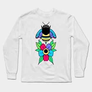 Bee on Flower Long Sleeve T-Shirt